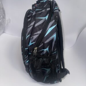 black and turquoise Pulse Teens backpack - Image 2